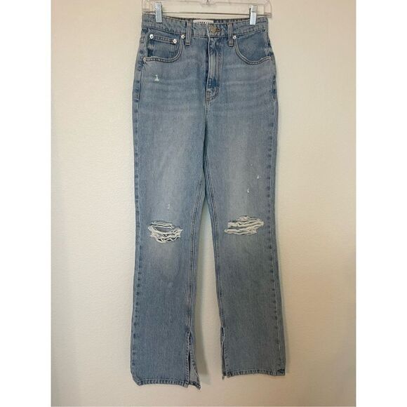 New Derek Lam 10 Crosby FRANKIE ULTRA HIGH RISE STRAIGHT LEG JEANS - Picture 7 of 13